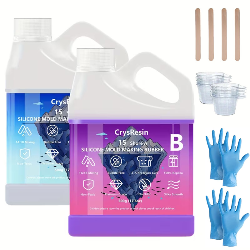 Candle Mold Silicone - 500ml 2병 액상 실리콘 몰드 제작용,