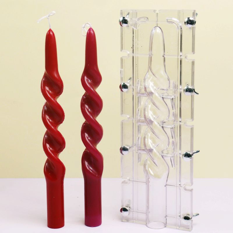 Candle Making Workshop - 트위스트 스트라이프 열 아크릴 양초 금형