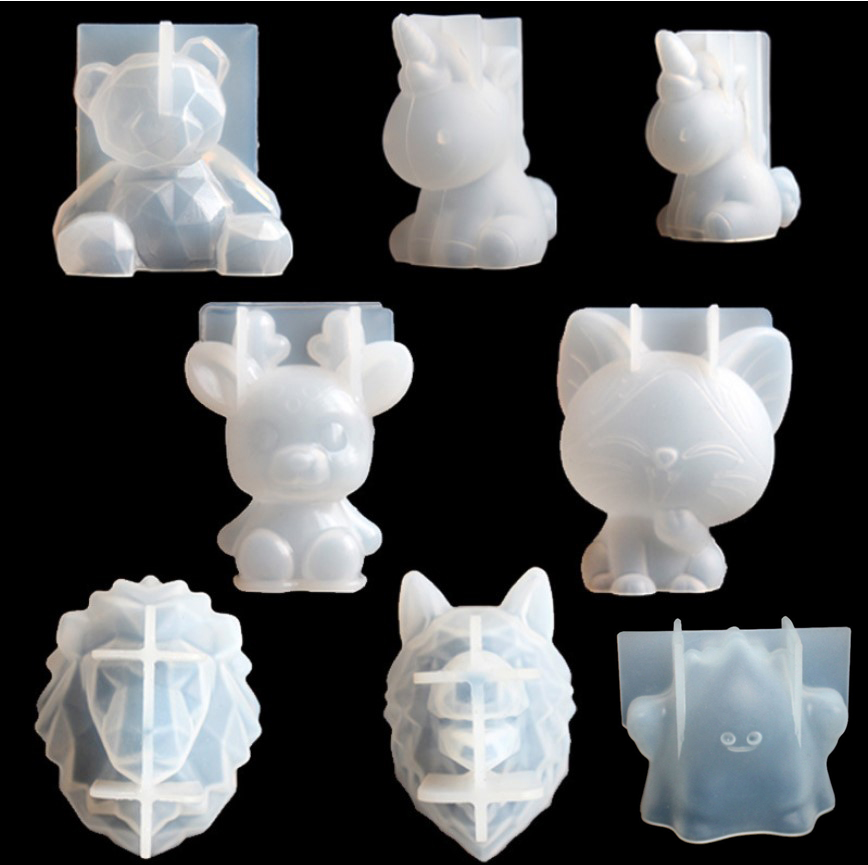 Candle Mold Silicone - 투명 유니콘 실리콘 에폭시 수지 금형
