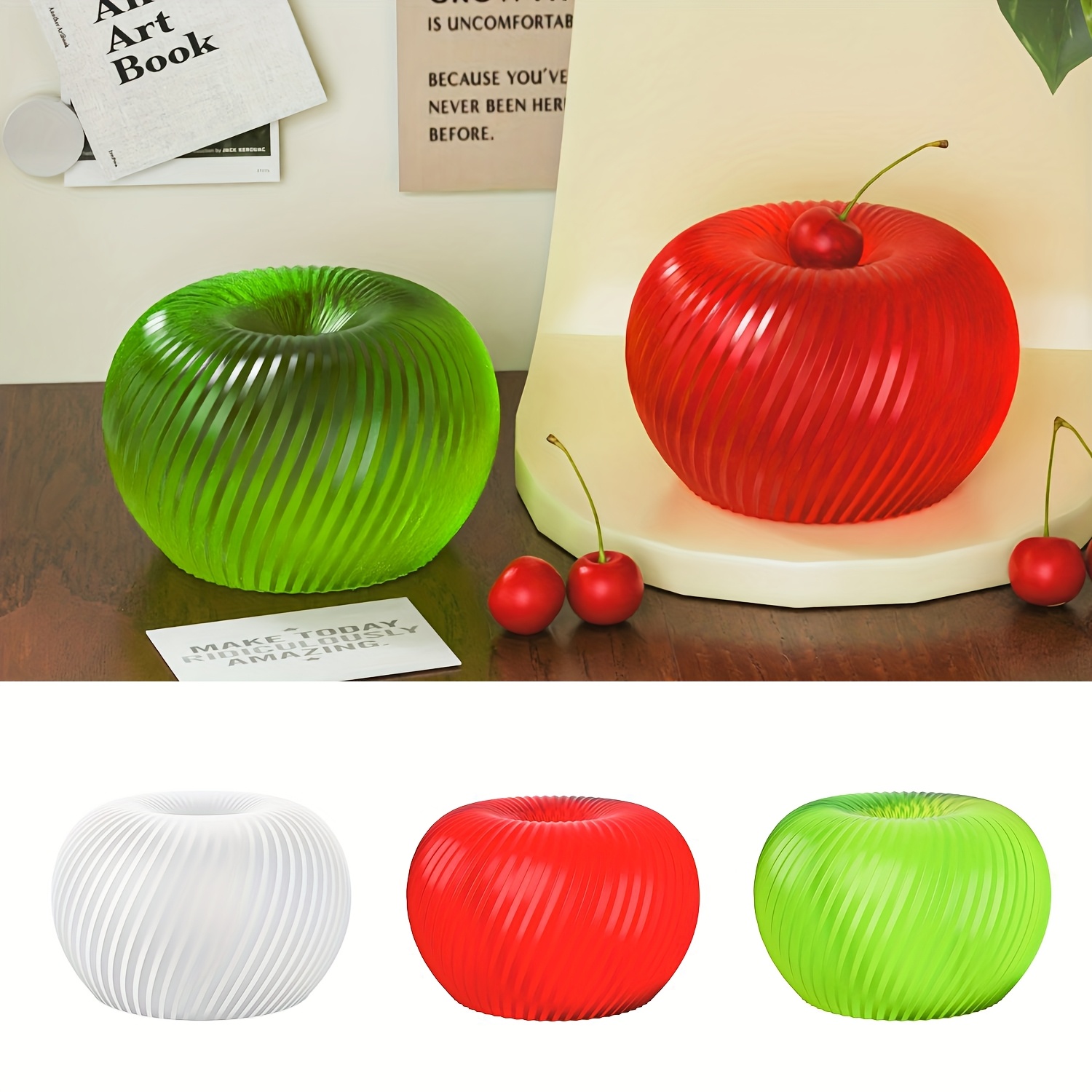 Candle Mold Silicone - 비누, 양초, 석고 공예품 제작에 적합한