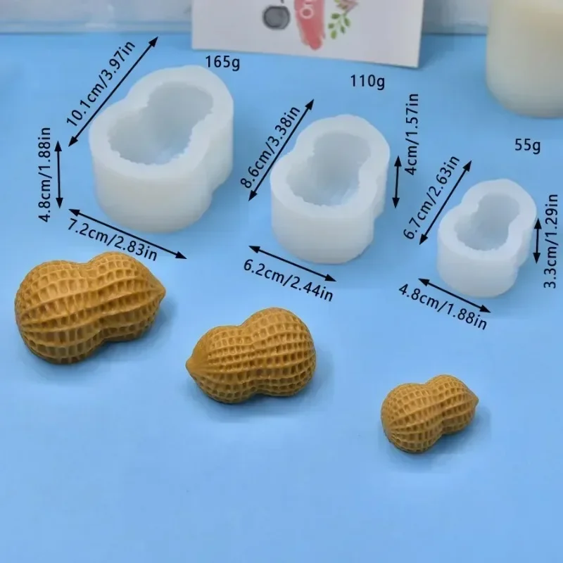 3pcs 2026 최고 품질의 새로운 시뮬레이션 땅콩  - Candle Mold Silicone 리뷰 및 가격