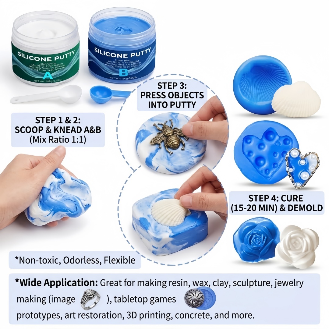 실리콘 퍼티 몰드 제작 용품 석고 양초 비누 몰드용으로 - Candle Mold Silicone 리뷰 및 가격