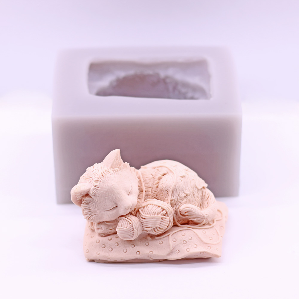 3D 고양이 실 공놀이 실리콘 몰드 초콜릿 캔디 케이크 - Candle Making Yarn 리뷰 및 가격