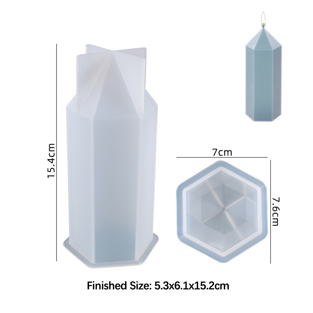 3D 육각 기둥 양초 몰드, 실리콘 송진 비누 몰드,  - Candle Making Workshop 리뷰 및 가격