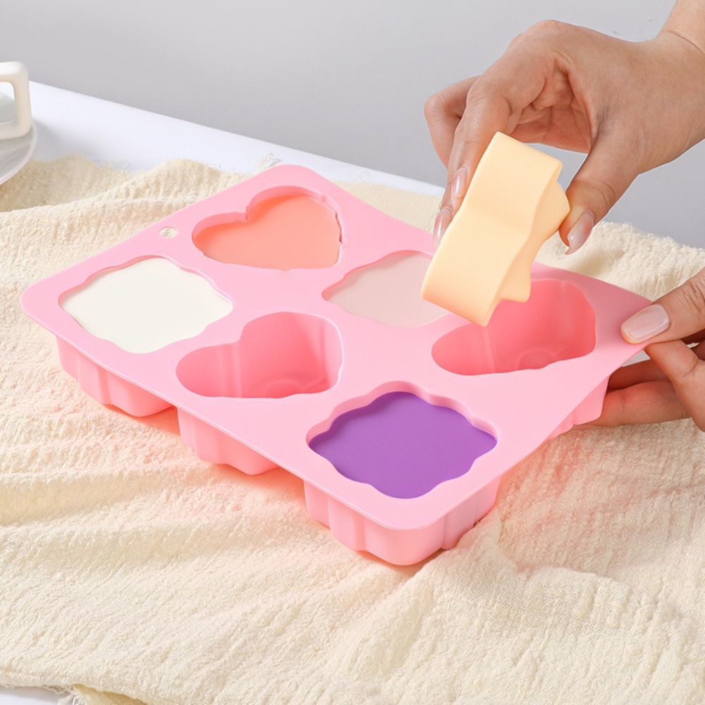사각형 하트 모양 실리콘 몰드 6구 보우 디자인 수제  - Candle Making Wax Melter 리뷰 및 가격