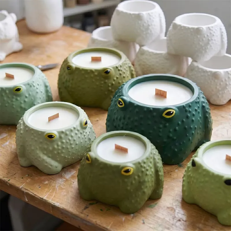 실리콘 캔들 용기 몰드, 프린스 프로그 석고 DIY 수 - Candle Mold Silicone 리뷰 및 가격