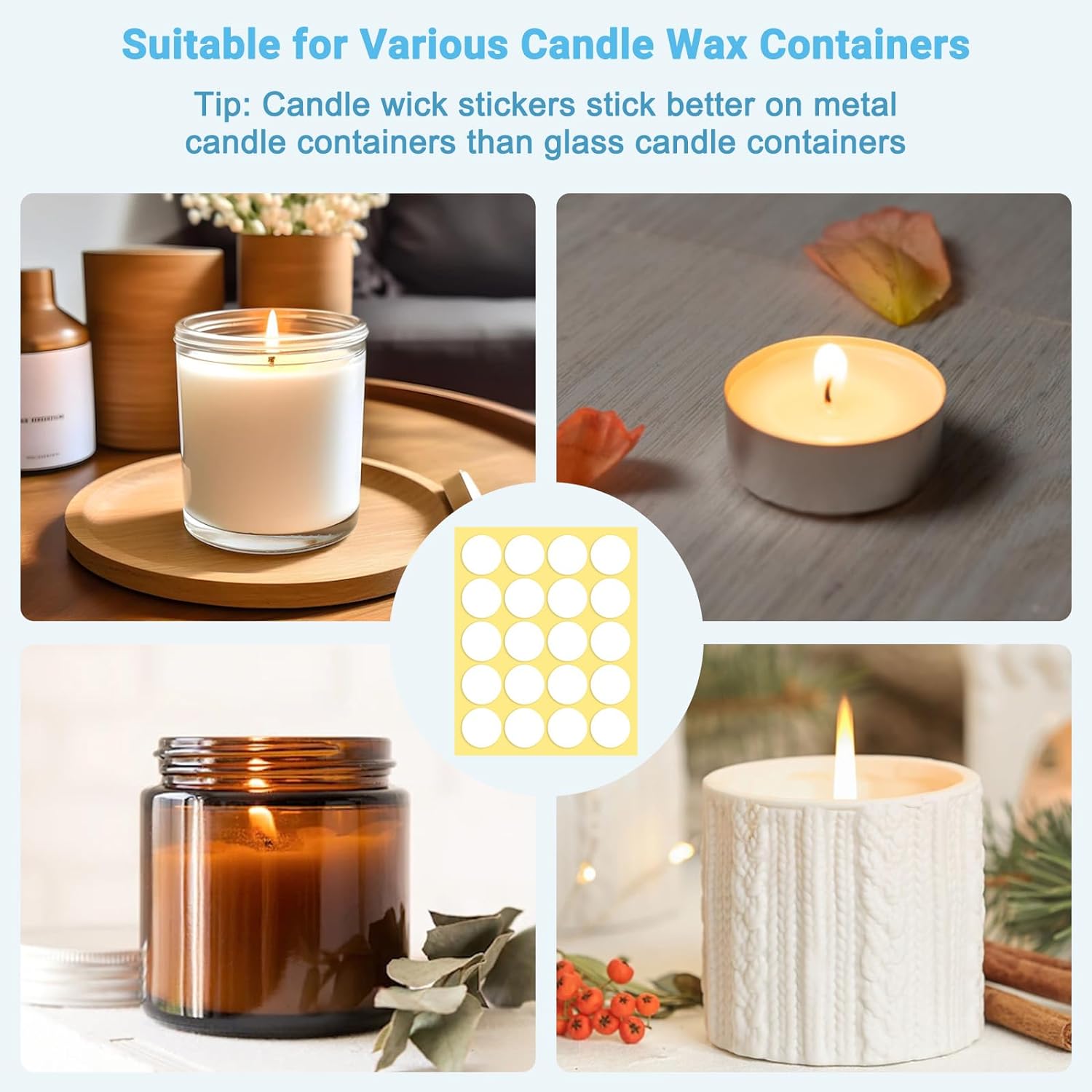 400PCS/100PCS 촛불 심지 스티커 투명 아크릴 - Candle Making Workshop 리뷰 및 가격