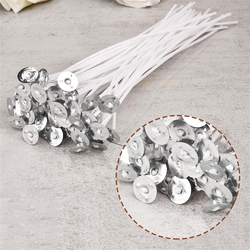 무연 캔들 심지, 2.6-20cm 사전 왁스 면 코어  - Cotton Wick Pre Tabbed 리뷰 및 가격