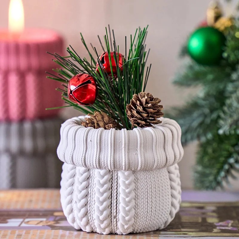 니트 얀 캔들 항아리 실리콘 몰드 DIY 크리스마스 장 - Candle Making Yarn 리뷰 및 가격