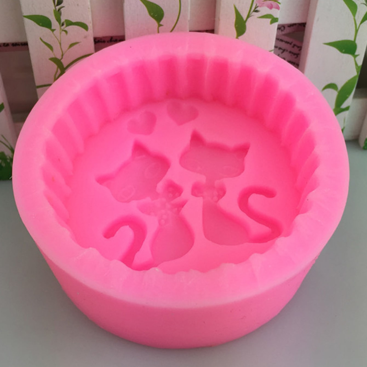 1피스 실리콘 고양이 비누 몰드 - 원형 DIY 양초  - Candle Making Wax Melter 리뷰 및 가격