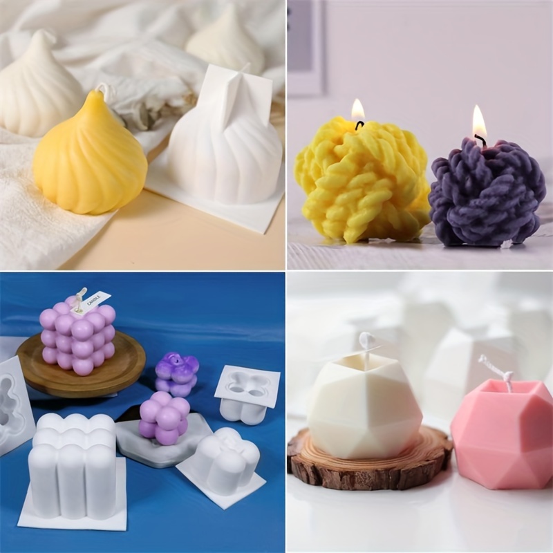 6개 실리콘 캔들 몰드 세트 (캔들 만들기용), 실뭉치 - Candle Making Yarn 리뷰 및 가격