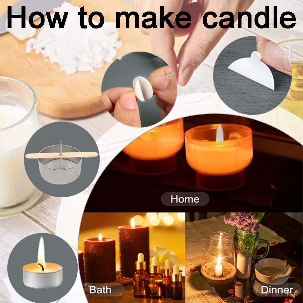 55pcs 꽃 촛불 심지 나무 스틱 콩 왁스 촛불 만들 - Candle Making Workshop 리뷰 및 가격