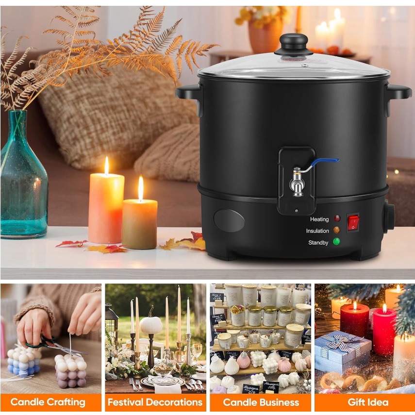 EU US 플러그 전기 캔들 왁스 멜터 캔들 제작 기계 - Candle Making Wax Melter 리뷰 및 가격
