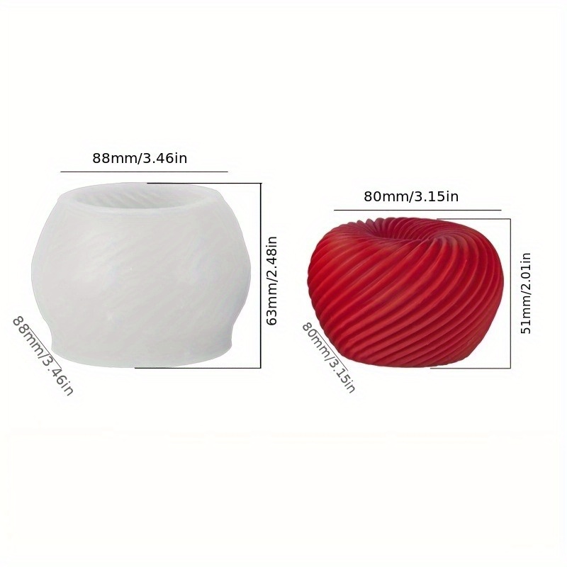 비누, 양초, 석고 공예품 제작에 적합한 트렌디한 빨간 - Candle Mold Silicone 리뷰 및 가격