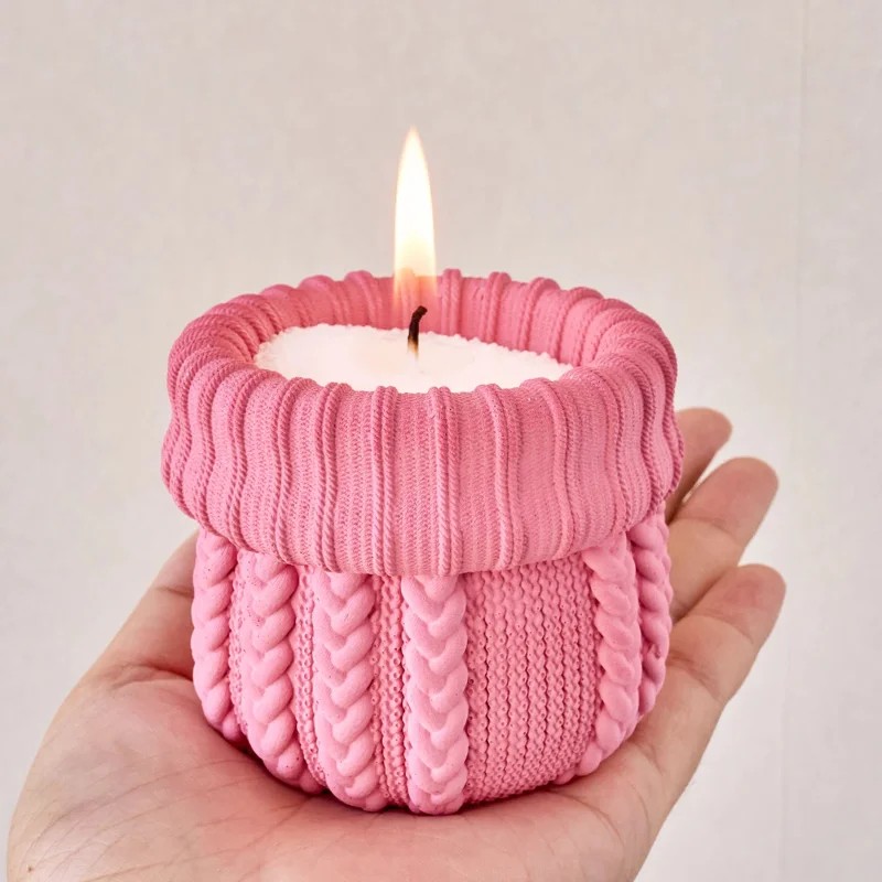 뜨개질 실 양초 용기 실리콘 몰드 DIY 크리스마스 장 - Candle Making Yarn 리뷰 및 가격