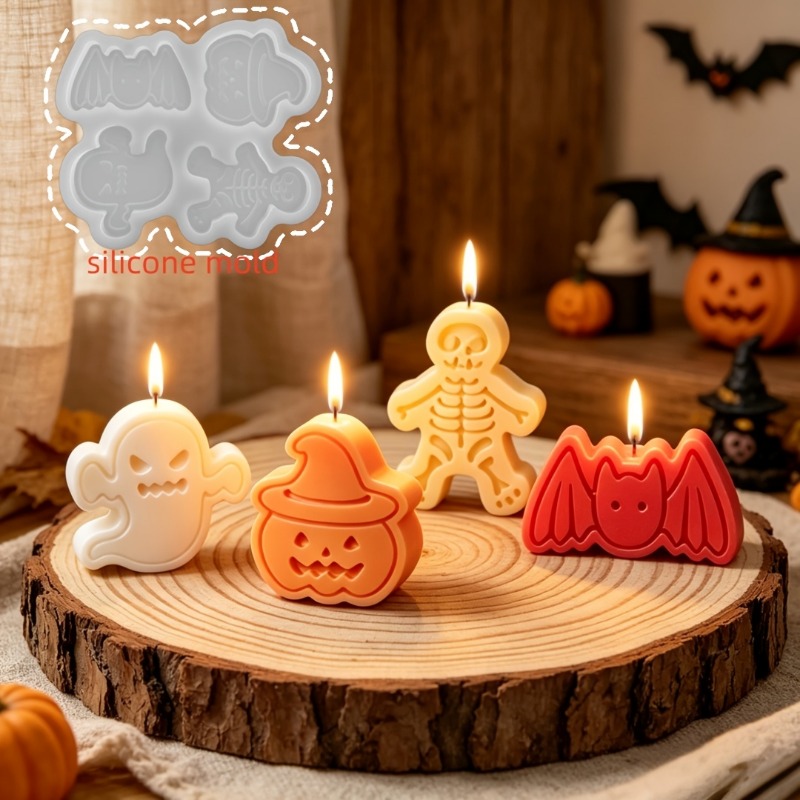 4구 실리콘 레진 몰드 세트 (DIY 점토 유령, 호박 - Candle Mold Silicone 리뷰 및 가격