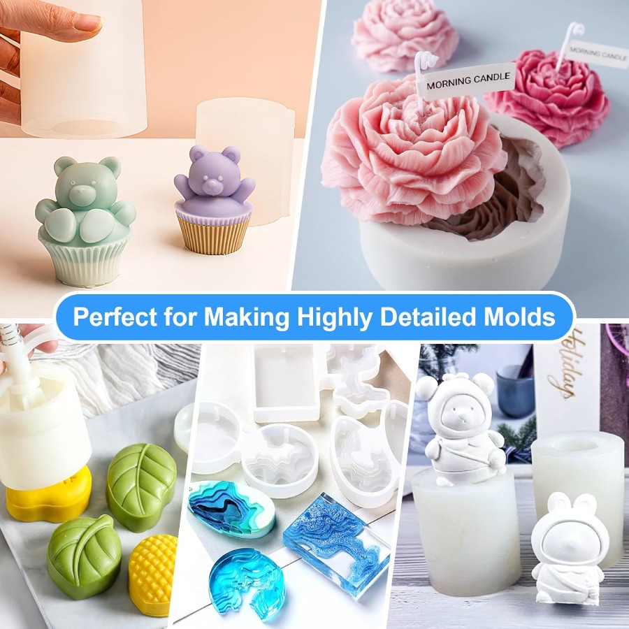 실리콘 몰드 제작 키트, 38.8oz 15A 탄성 액상 - Candle Making Workshop 리뷰 및 가격